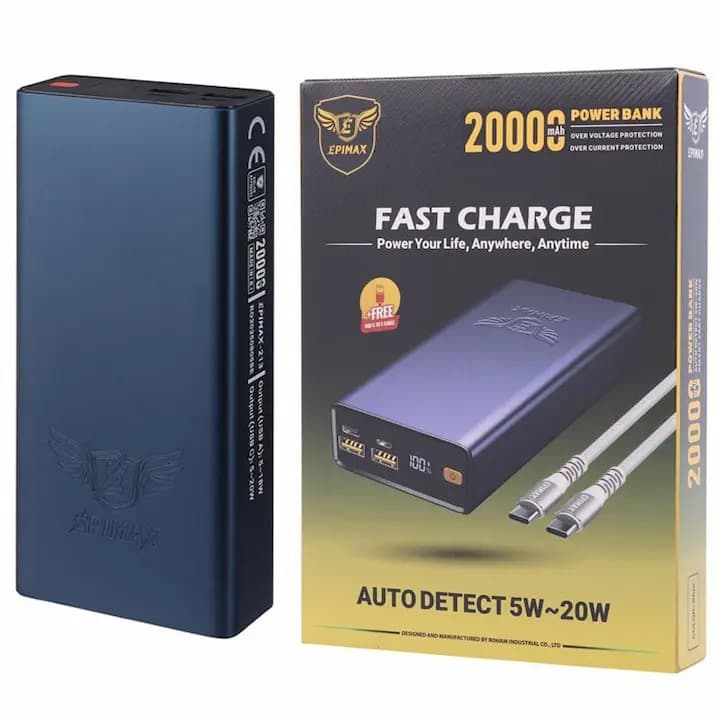 پاوربانک EPIMAX EP-213 20000mAh