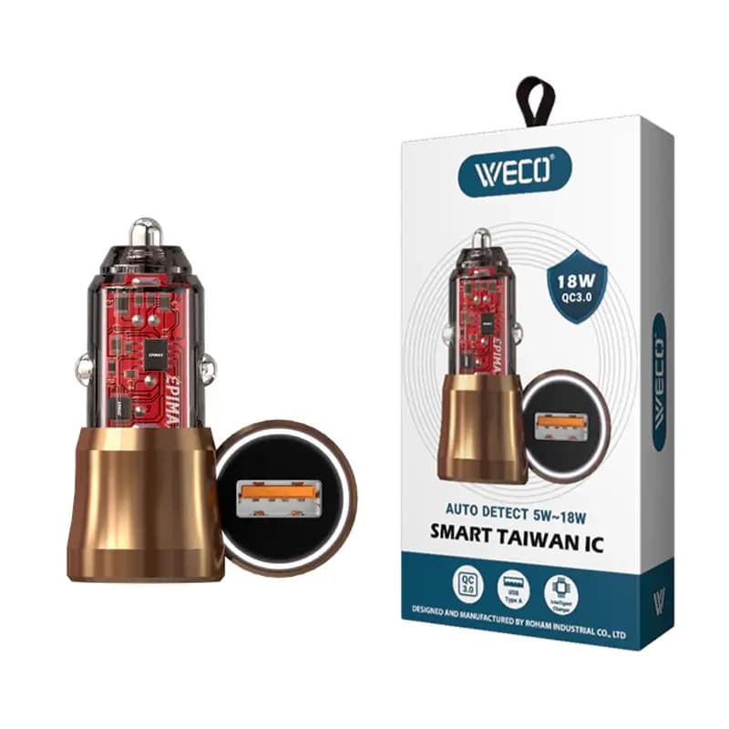 شارژر فندکی WECO 24 18W — تصویر ۲