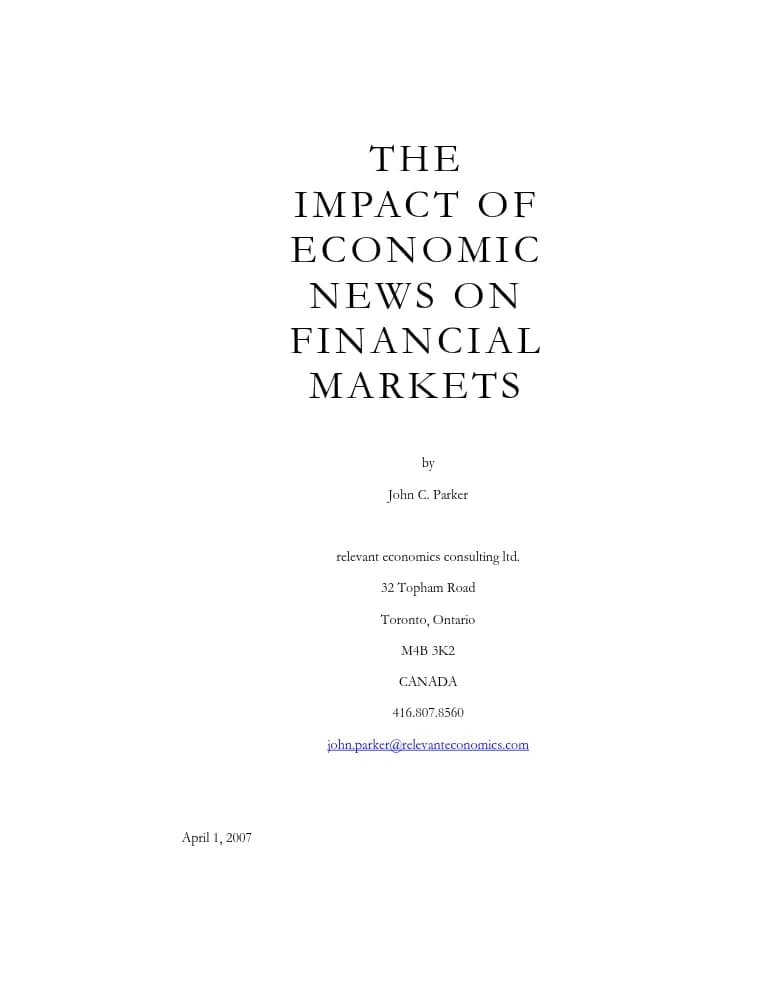 کتاب The_Impact_of_Economic_News_on_Financial_Markets_John_Parker (تأثیر اخبار اقتصادی بر بازارهای مالی) نسخه انگلیسی PDF | جان پارکر