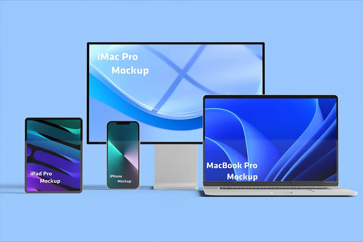 موکاپ صفحه نمایش دستگاه‌های ریسپانسیو
