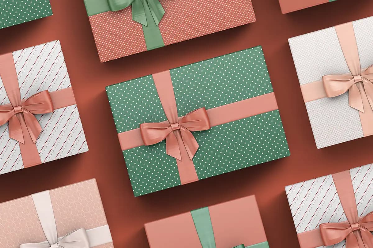 موکاپ ساز جعبه هدیه — تصویر ۵