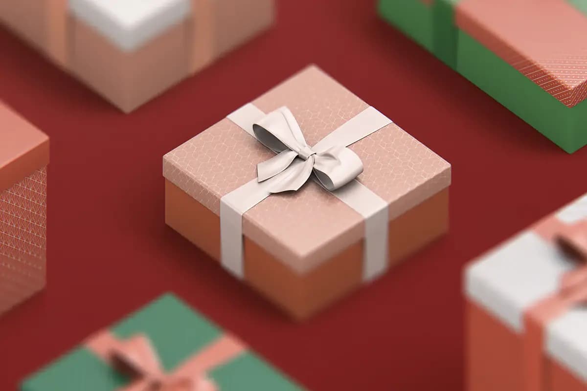 موکاپ ساز جعبه هدیه — تصویر ۸