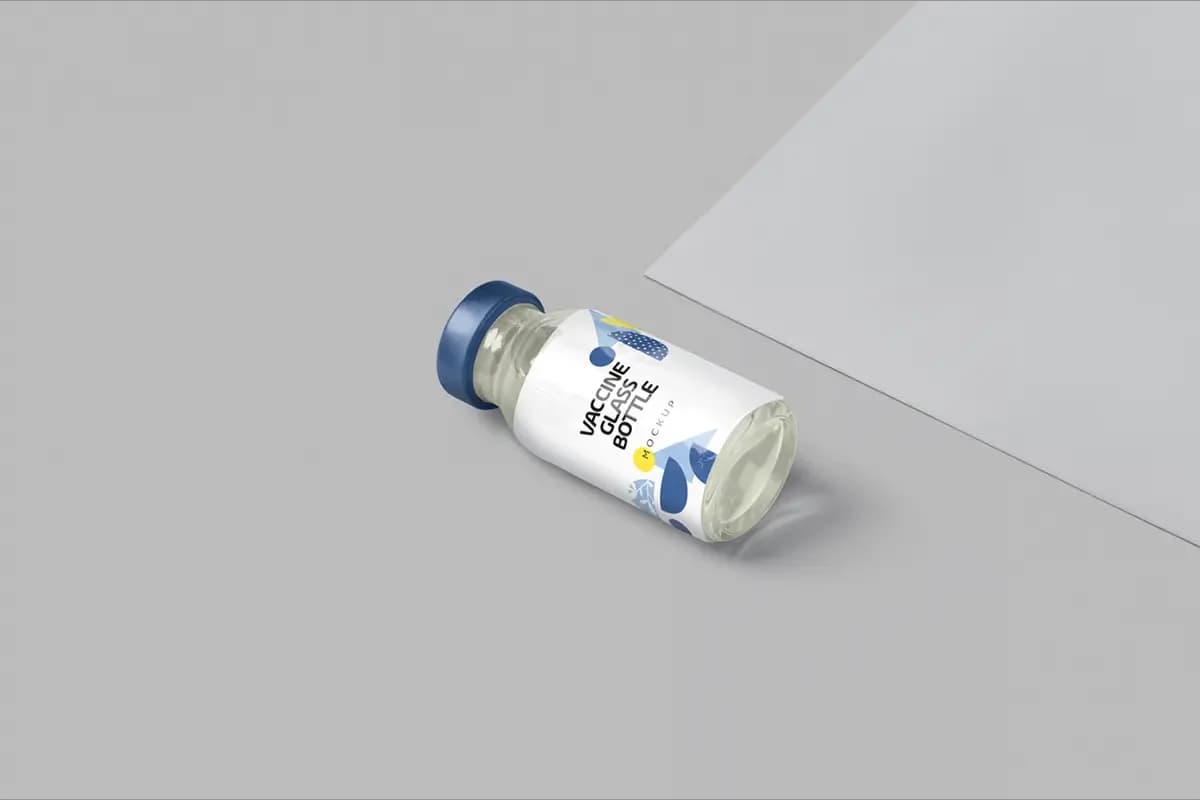 موکاپ شیشه داروی تزریقی — تصویر ۴