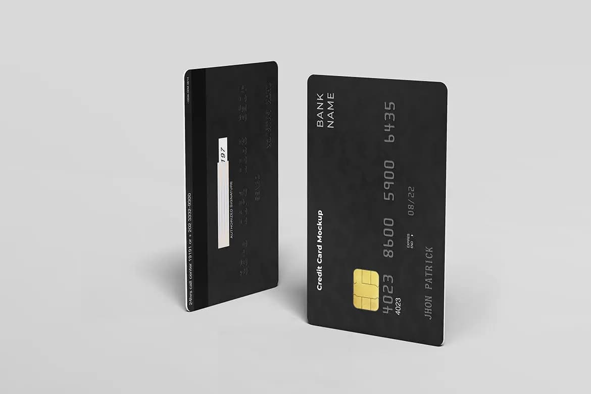 موکاپ کارت اعتباری – 2000×3000 پیکسل — تصویر ۷