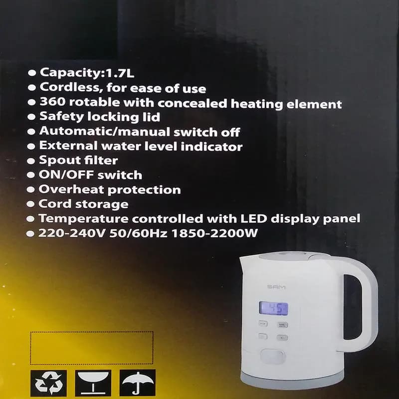 کتری برقی سام مدل EK-115W — تصویر ۳