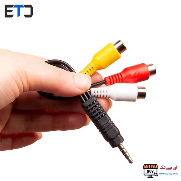 کابل 1 به 3 مدل AUX به RCA مادگی — تصویر ۵