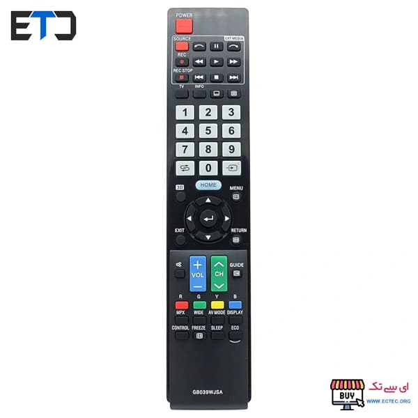 ریموت کنترل ال ای دی شارپ SHARP مدل GB039WJSA