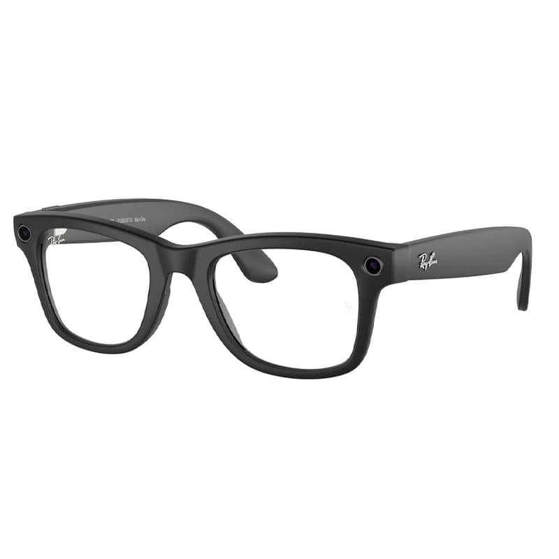 عینک هوشمند ری بن متا Ray-Ban Meta Wayfarer Matt Black Clear/Graphite Green Transitions RW4006 – Gen 1 — تصویر ۲
