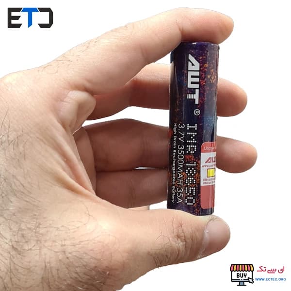 باتری ویپ AWT با ظرفیت 3500 میلی آمپر 3.7 ولت — تصویر ۴