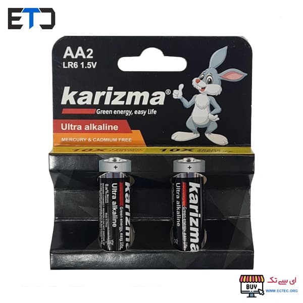 باتری قلمی اولترا آلکالاین KARIZMA کارت 2 عددی