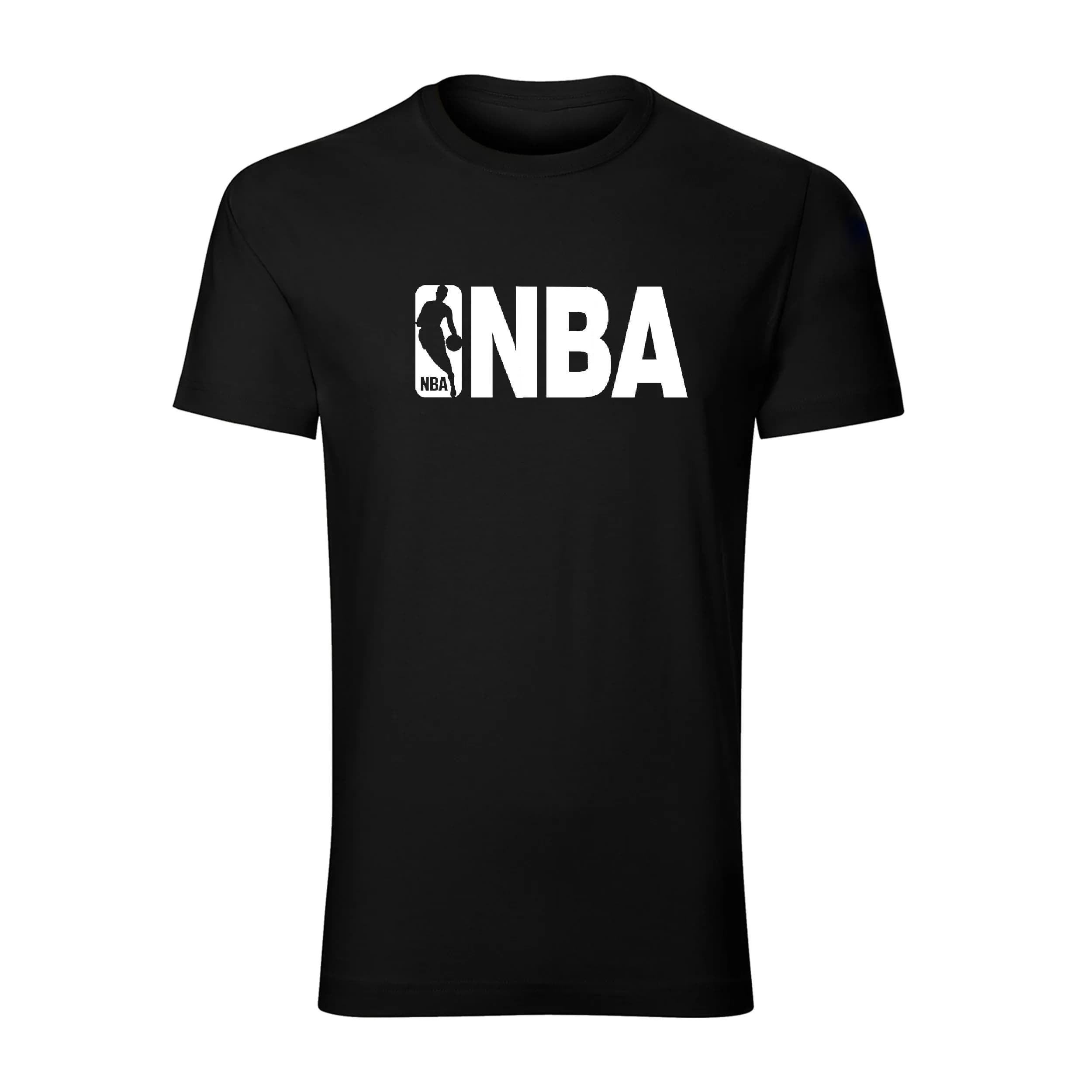 تیشرت یقه گرد مردانه طرح NBA مدل x5747 مناسب چهار فصل تن پوش شیک و اندامی — تصویر ۷