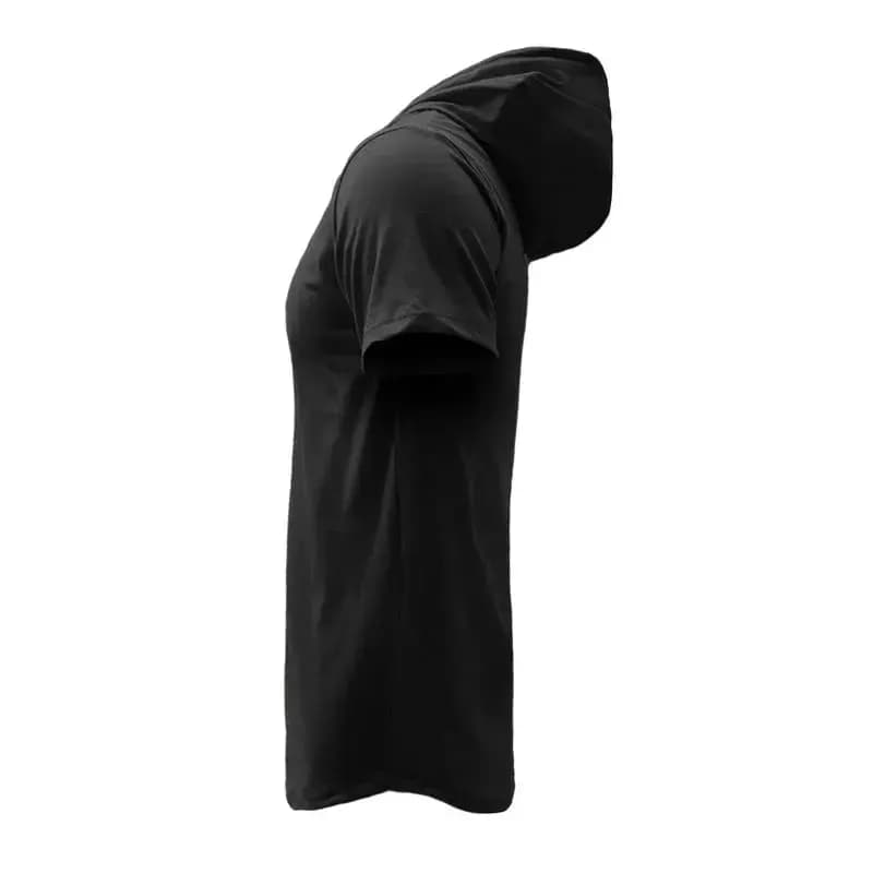تیشرت کلاه دار مردانه رئال مادرید نخی خنک تابستانی آستین کوتاه اسپرت روزمره B6605 — تصویر ۷