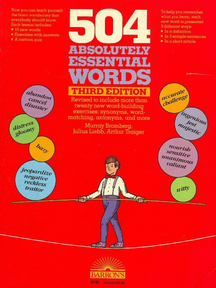 کتاب 504 Absolutely Essential Words (۵۰۴ واژه کاملاً ضروری) نسخه انگلیسی PDF | بارونز (Barron’s)