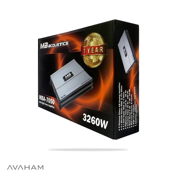 آمپلی فایر ام بی آکوستیک مدل MBA-7050 — تصویر ۳