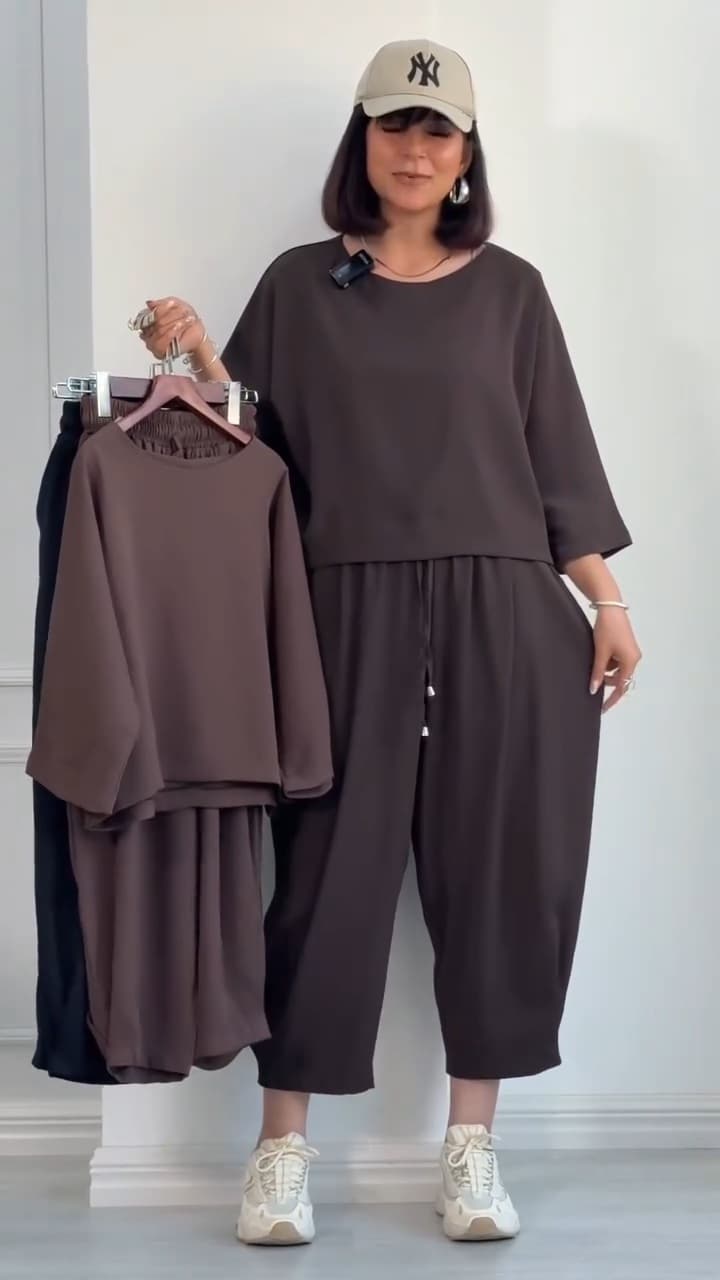 تیشرت شلوار زنانه مدل لاما — تصویر ۴