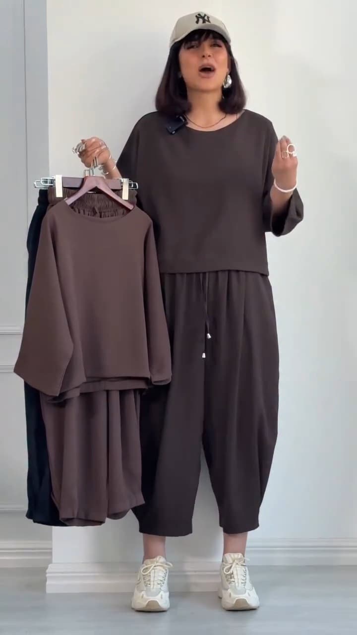 تیشرت شلوار زنانه مدل لاما — تصویر ۳
