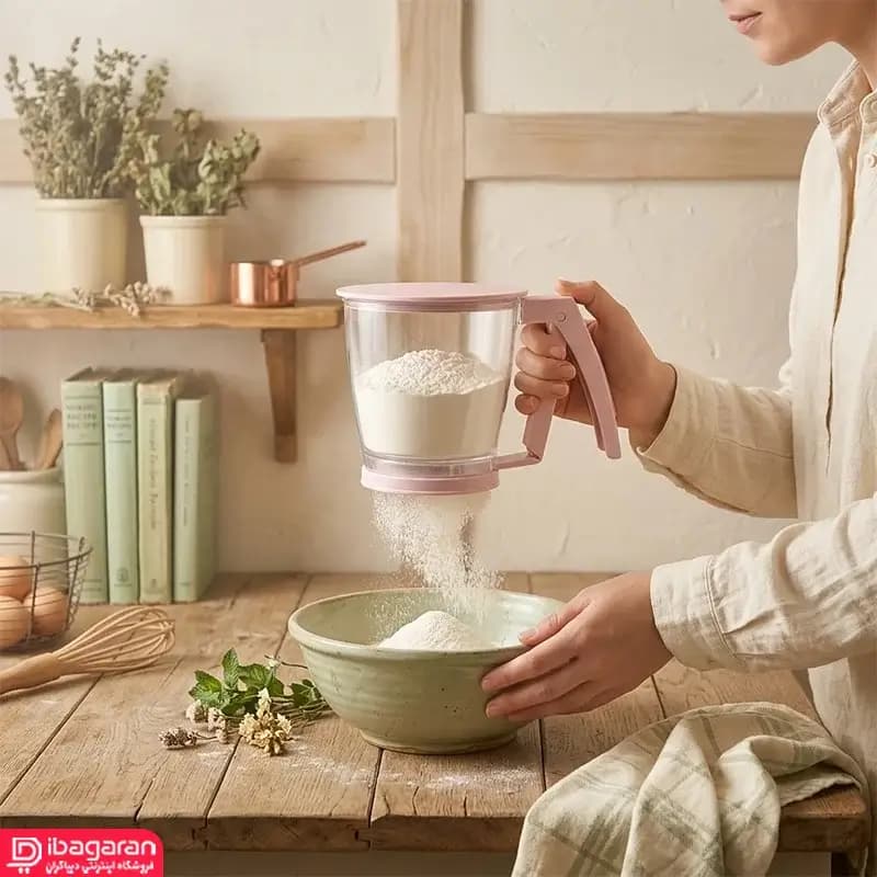 الک آرد چرخشی دسته دار لیمون مدل 2123