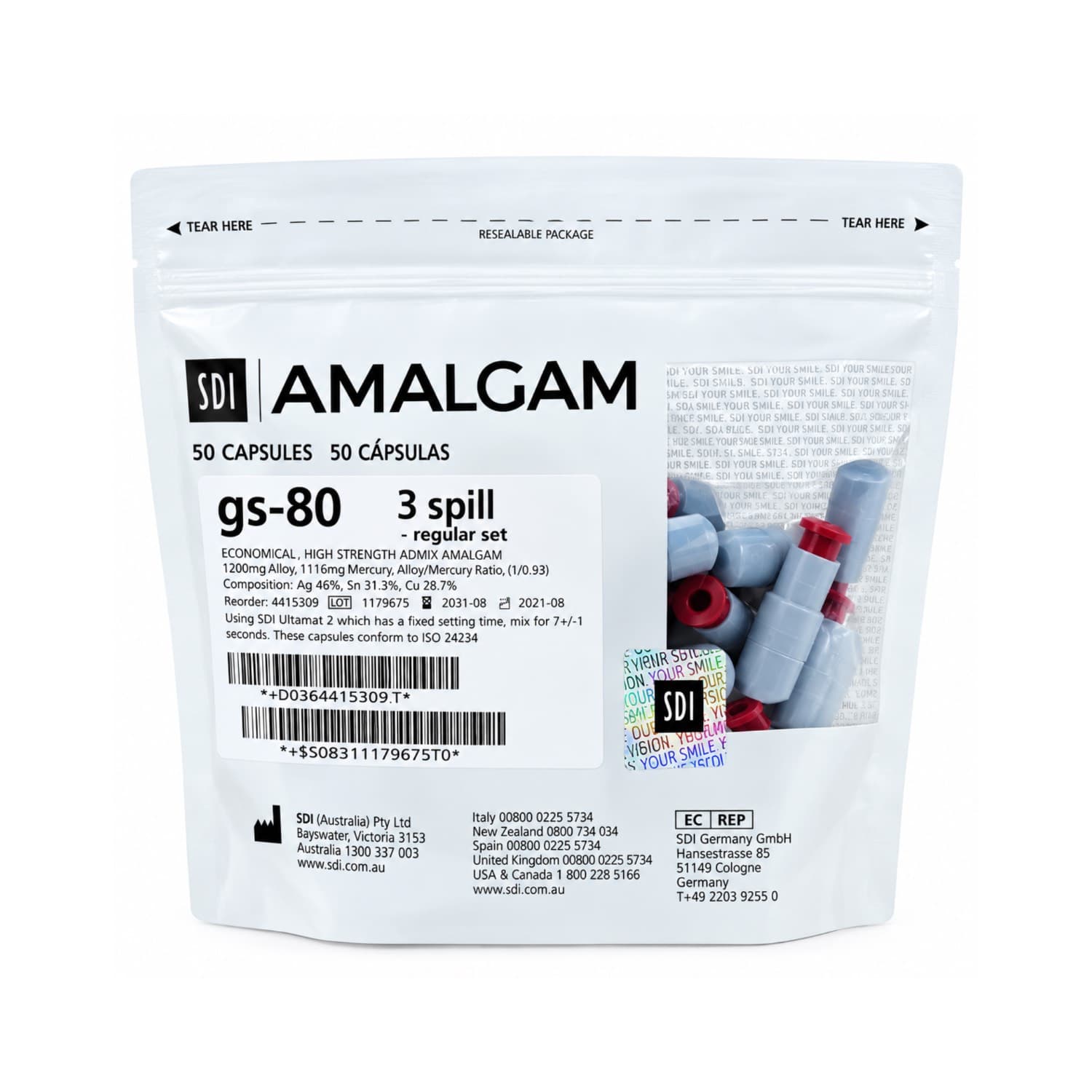 آمالکپ 3 واحدی SDI-3 Spill Amalgam
