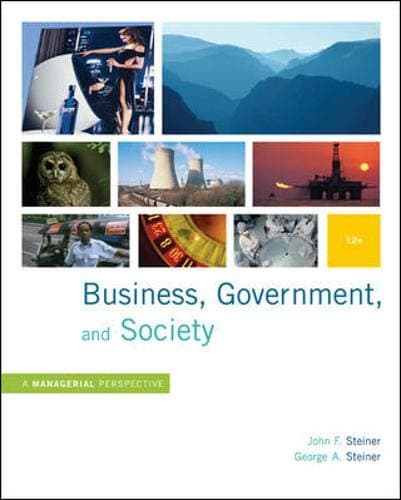 کتاب Business, Government, and Society نسخه انگلیسی PDF | John F. Steiner, George A. Steiner