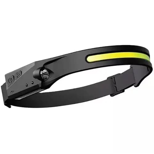 چراغ پیشانی سنسوردار شارژی USB مدل COB+XPE