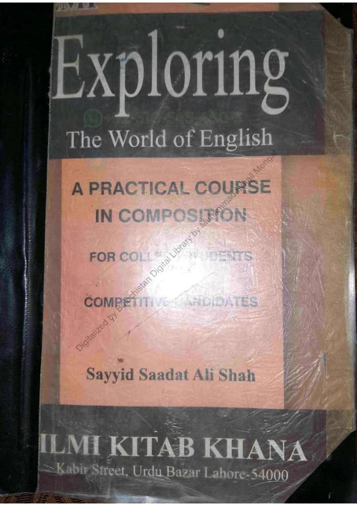 کتاب Exploring the World of English (کاوش در دنیای انگلیسی) نسخه انگلیسی PDF | سید سعادت علی شاه — تصویر ۲