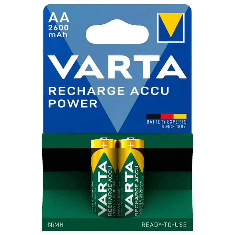 باتری قلمی قابل شارژ وارتا مدل ACCU Power Ready-to-use 2600 بسته دو عددی