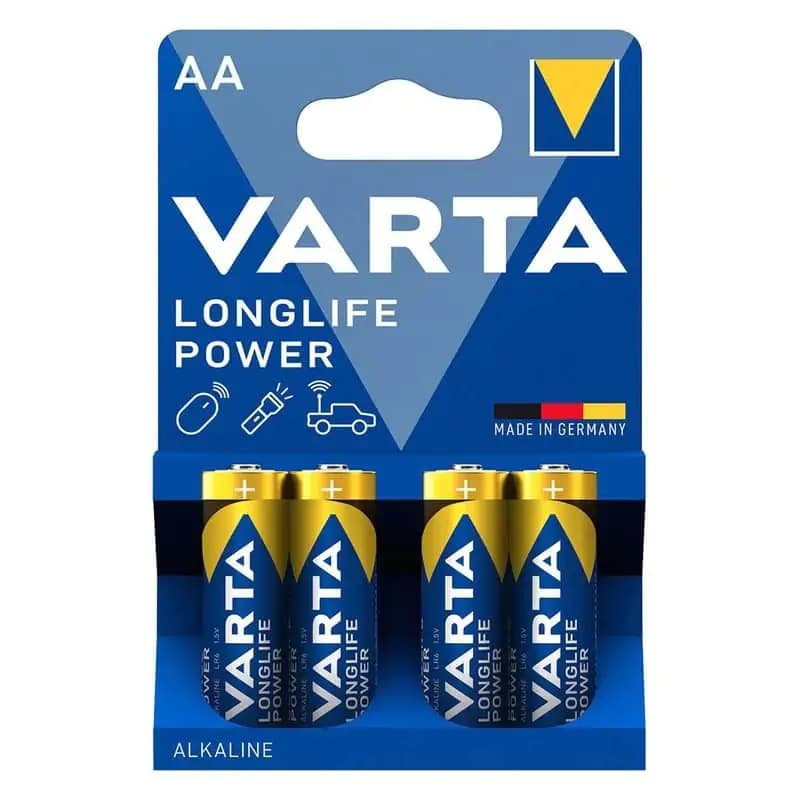 باتری قلمی وارتا مدل LONG LIFE POWER بسته چهار عددی — تصویر ۴
