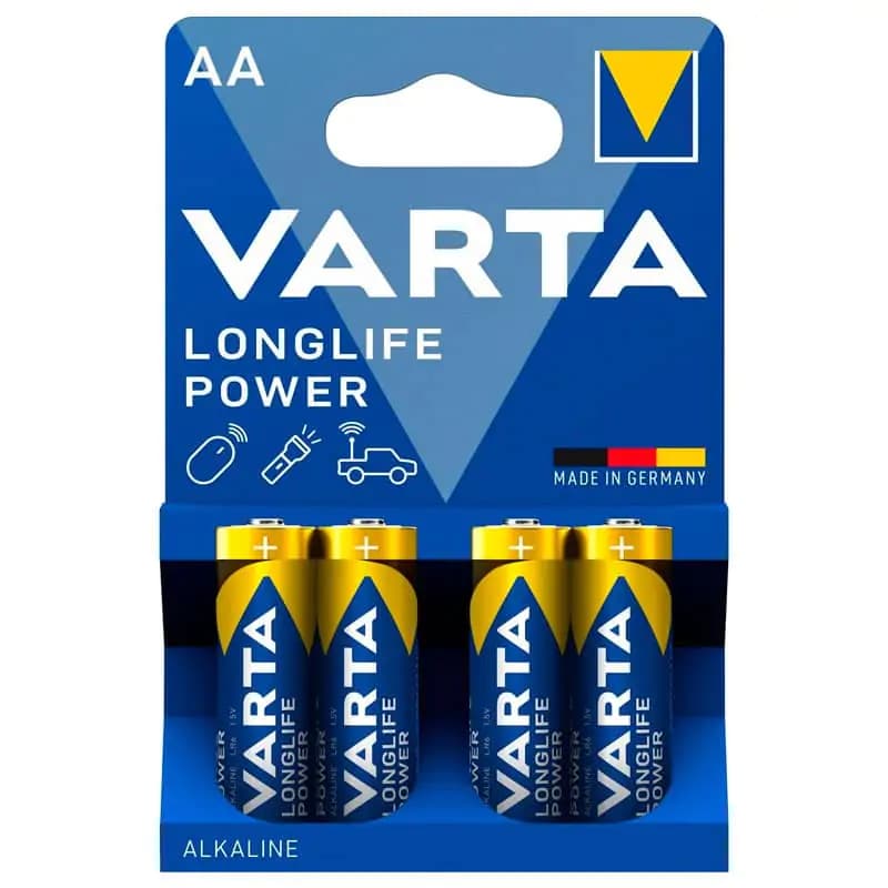 باتری قلمی وارتا مدل LONG LIFE POWER بسته چهار عددی — تصویر ۳