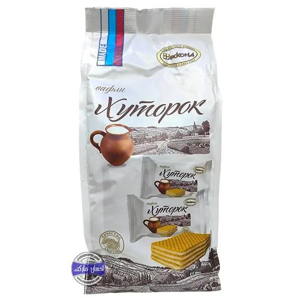 ویفر روسی آکوها طعم شیری 500 گرمی