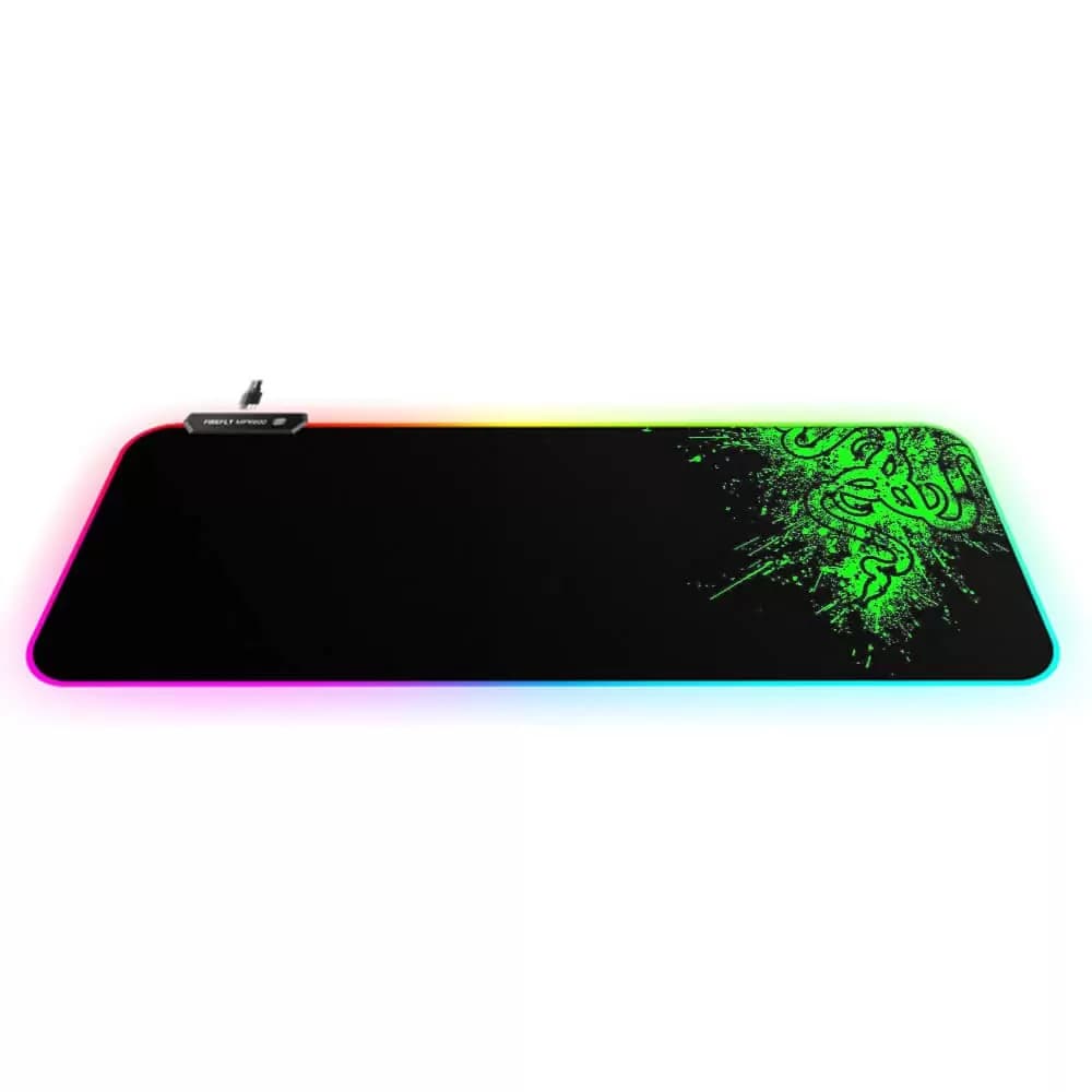 ماوس پد RGB مخصوص بازی 70X30 سانتی متر دور دوخت طرح RAZER — تصویر ۳