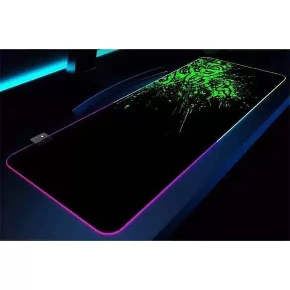 ماوس پد RGB مخصوص بازی 70X30 سانتی متر دور دوخت طرح RAZER — تصویر ۷