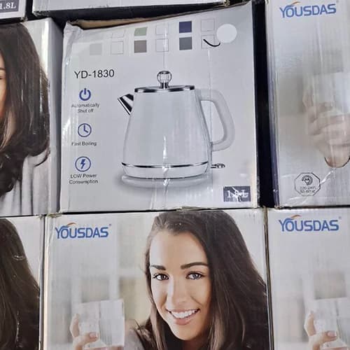 کتری برقی استیل دوجداره 1.8 لیتر یوسداس مدل YD-1830 | YOUSDAS — تصویر ۷
