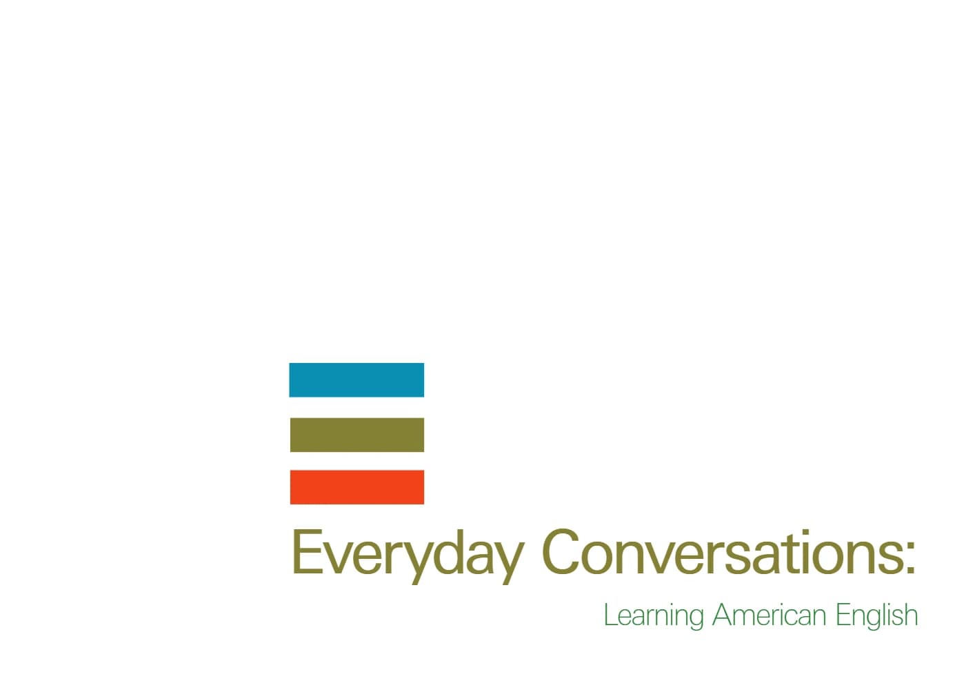 کتاب Everyday Conversations in English (مکالمات روزمره انگلیسی) نسخه انگلیسی PDF
