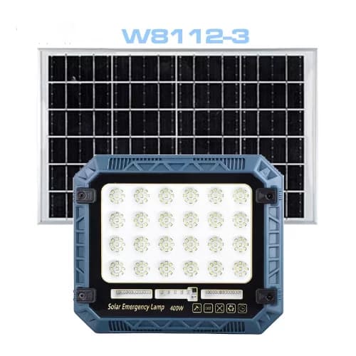 پروژکتور خورشیدی ریموت‌دار 400 وات مدل W8112-3