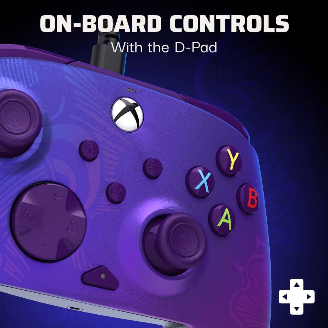 دسته بازی مخصوص XBOX مدل PDP طرح Rematch Purple Fade — تصویر ۸