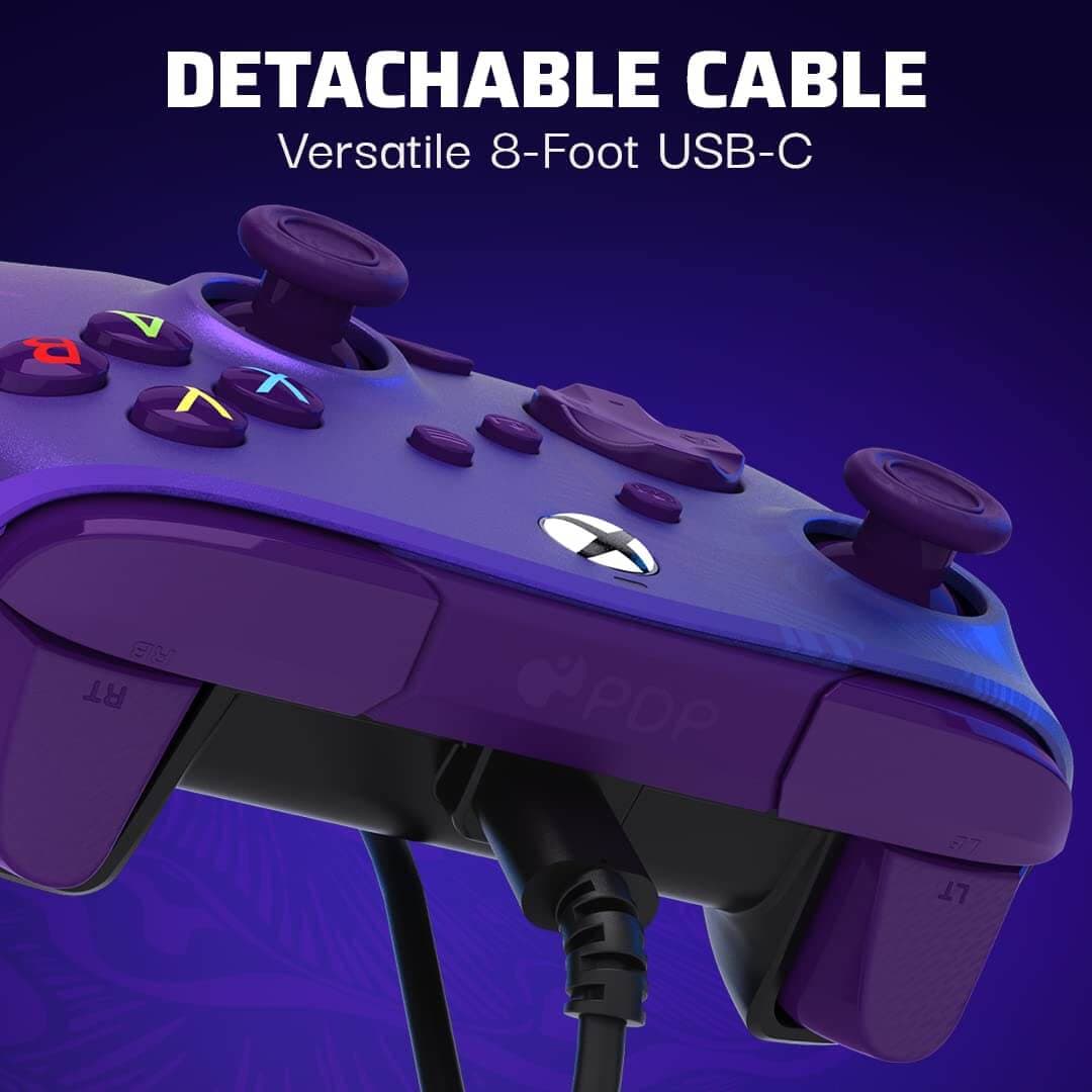 دسته بازی مخصوص XBOX مدل PDP طرح Rematch Purple Fade — تصویر ۶