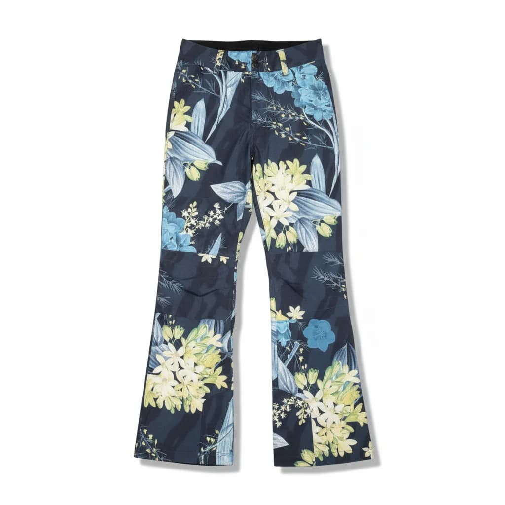 شلوار اسکی و اسنوبرد زنانه REHALL BEAU-R FLORAL LIME