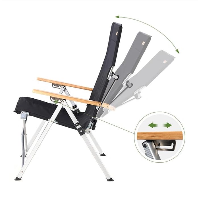 صندلی دسته دار نیچرهایک مدل aluminum alloy folding lying chair — تصویر ۸