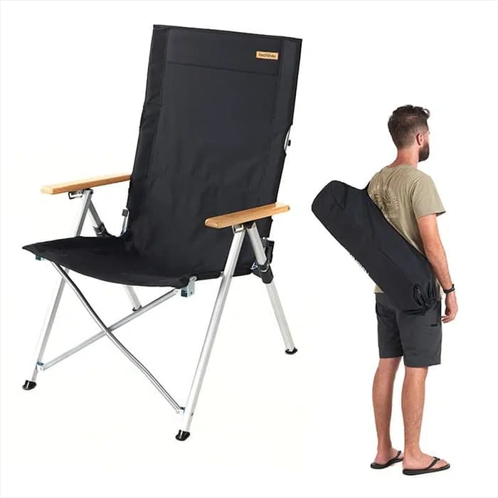 صندلی دسته دار نیچرهایک مدل aluminum alloy folding lying chair — تصویر ۶