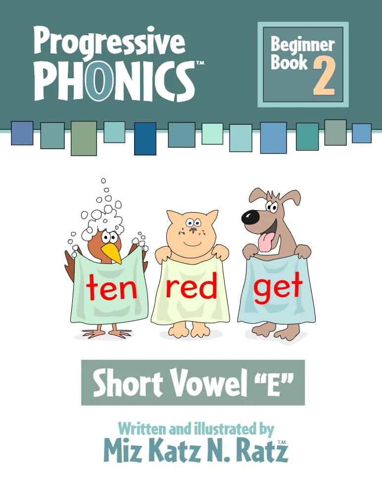 کتاب Progressive Phonics: Beginner Book 2 – Fifth Edition (2015) (کتاب مبتدی ۲، ویرایش پنجم، ۲۰۱۵) نسخه انگلیسی PDF | میز کاتز اِن. رتز