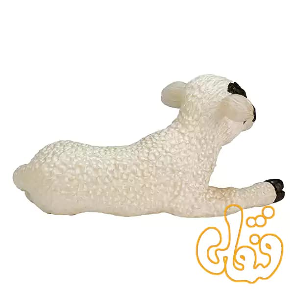 فیگور بره صورت سیاه دراز کشیده موجو Black Faced Lamb Lying Down 387060 — تصویر ۳