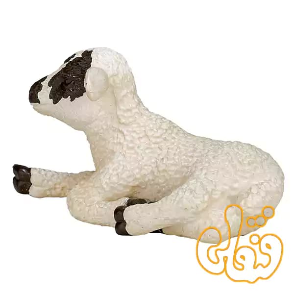 فیگور بره صورت سیاه دراز کشیده موجو Black Faced Lamb Lying Down 387060 — تصویر ۲