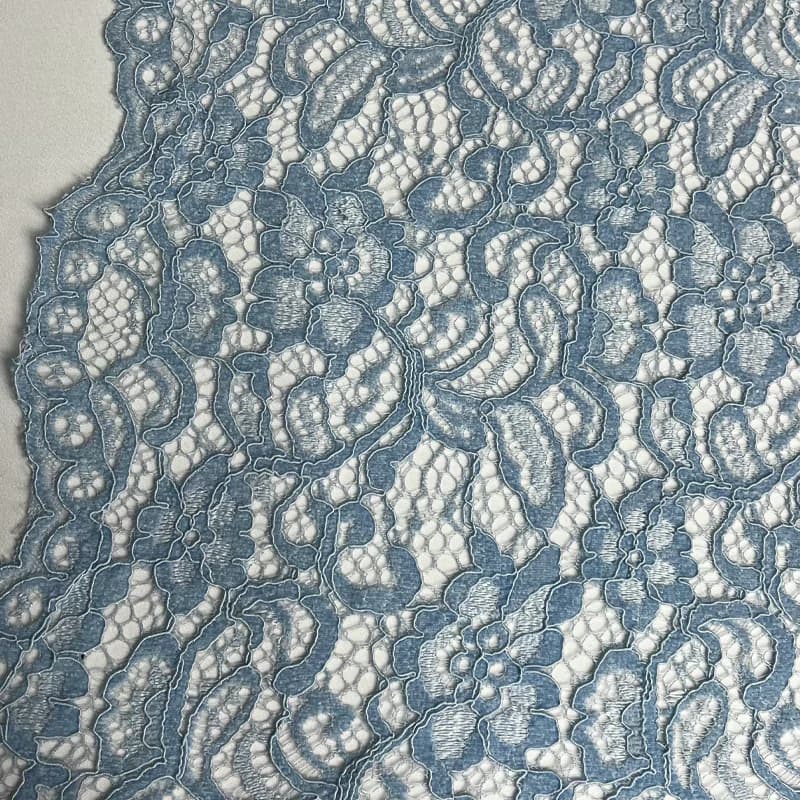 پارچه دانتل مخمل طوسی