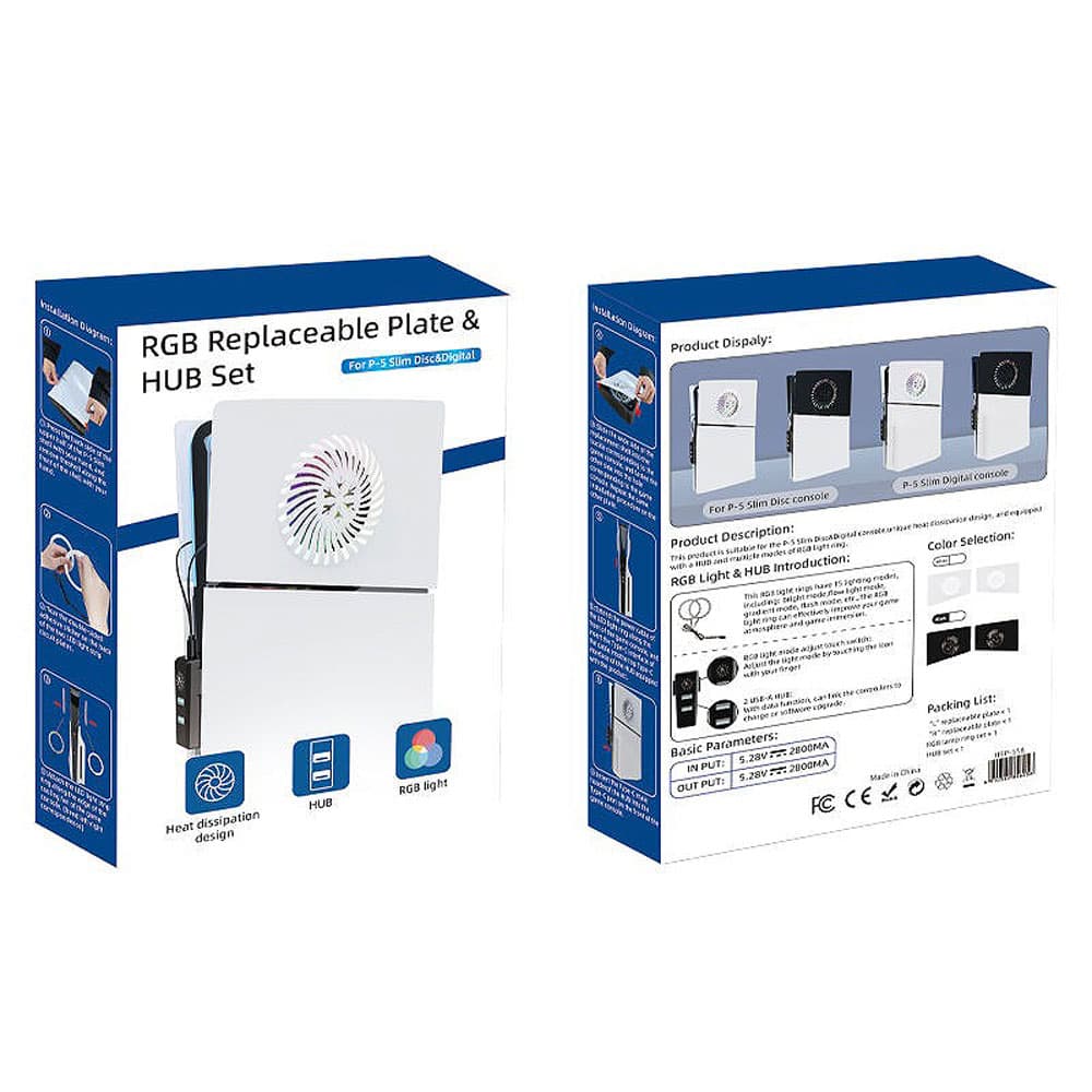 فیس پلیت RGB دار PS5 Slim — تصویر ۵