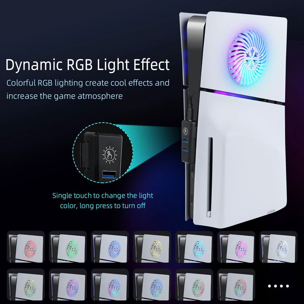 فیس پلیت RGB دار PS5 Slim — تصویر ۶