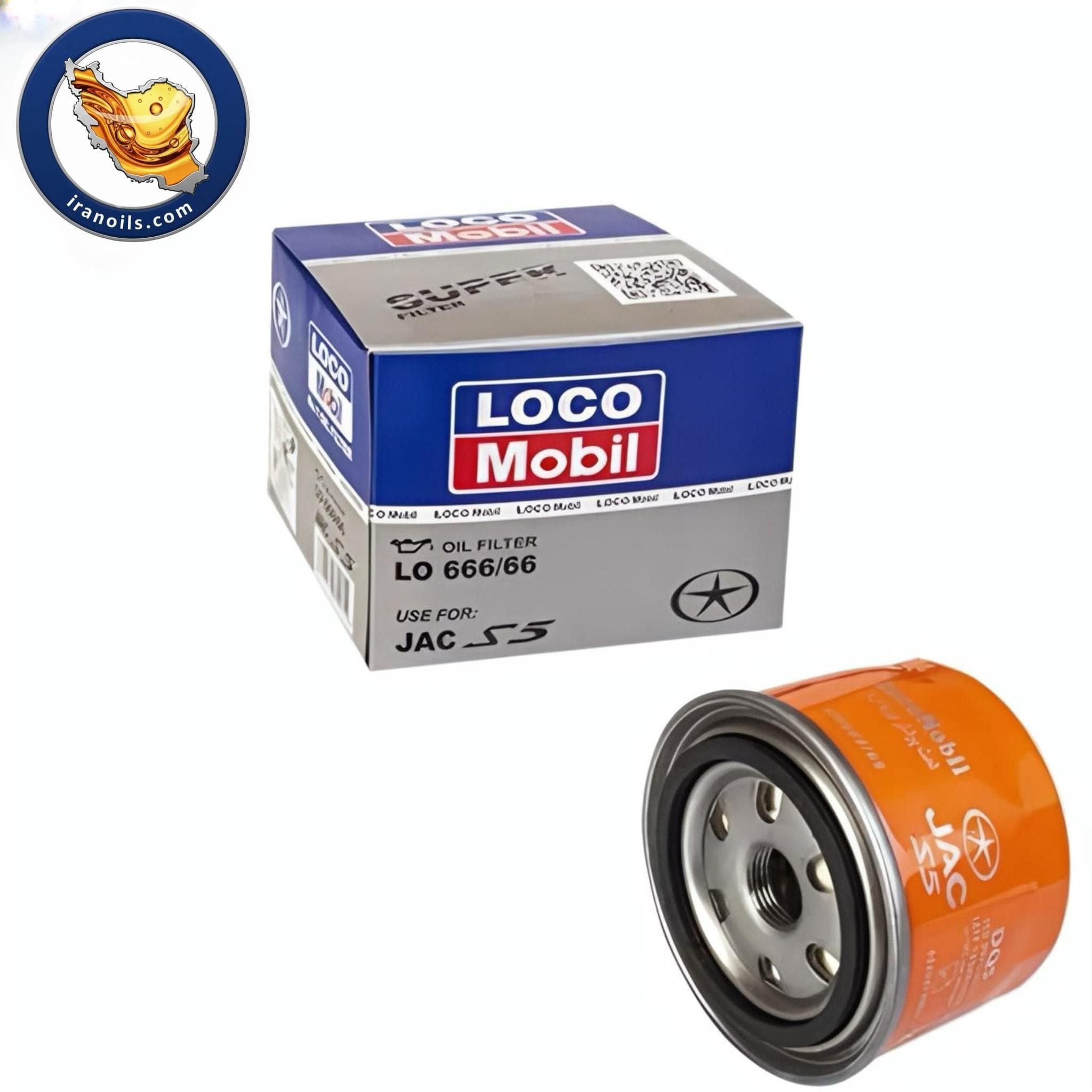فیلتر روغن لوکومبیل LOCO Mobil مدل LO666/66 | مناسب جک S5 (JAC) — تصویر ۲