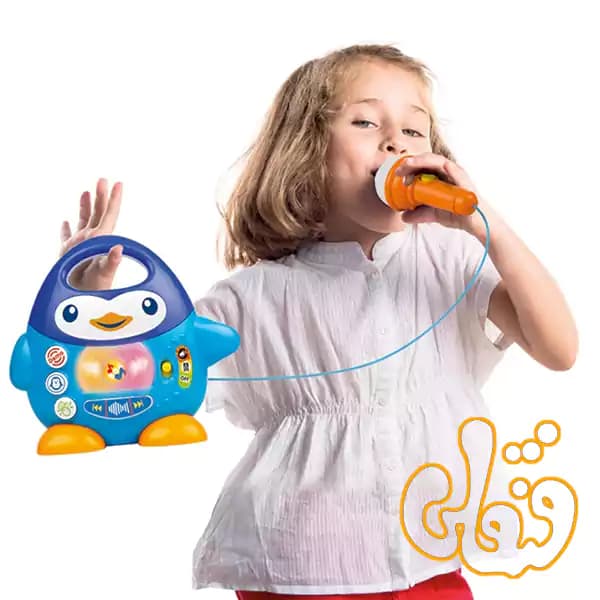 میکروفن و پخش کننده موزیک پنگوئن وین فان Penguin Music Player 2514A — تصویر ۴