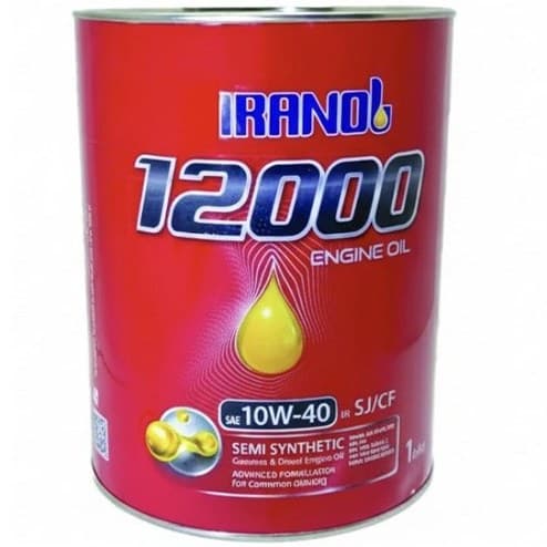 روغن موتور ایرانول 12000 حجم ۴ لیتر گرید ۱۰W-40 SJ