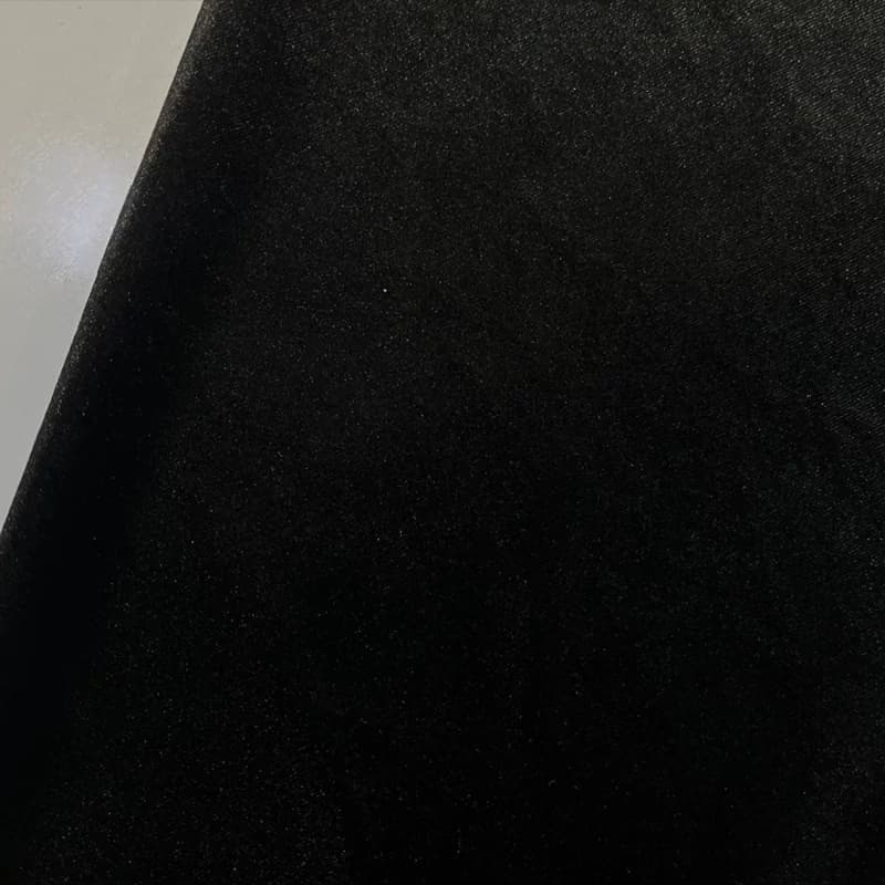 پارچه مخمل کش کره‌ای گرم بالا رنگ مشکی