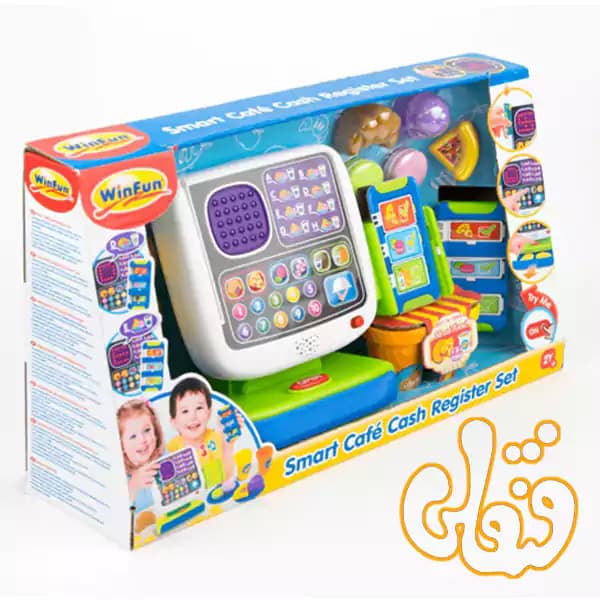 ست صندوق فروشگاهی وین فان Smart Cafe Cash Register Set 2515 — تصویر ۳